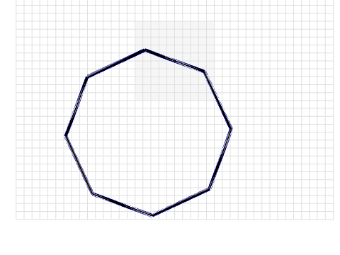 #Octagon with ~ 4 cm sides