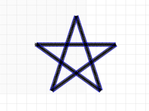 Star with 8cm sides